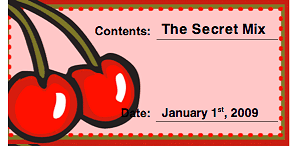 Cherries Canning Label Paper