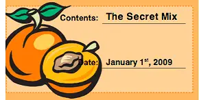 Peaches Canning Label Paper