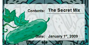 Pickles Canning Label Paper