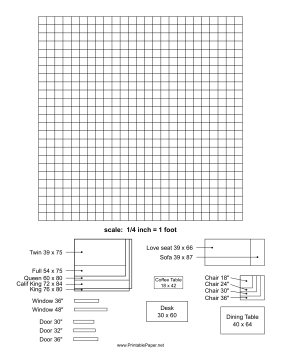 Furniture Template Paper