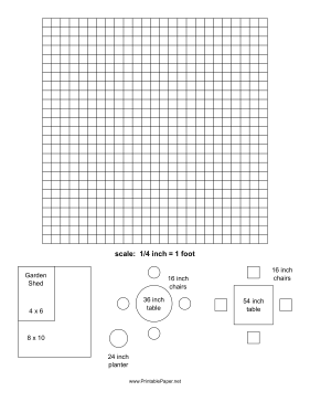 Garden Template Paper