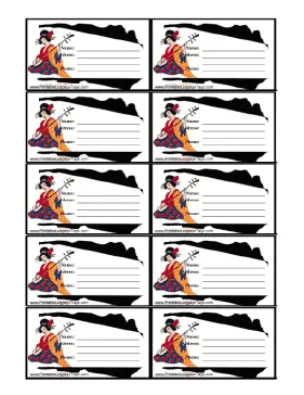 Geisha Luggage Tag Paper