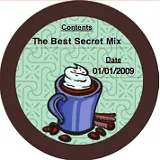 Hot Cocoa Mix (Round) Canning Label Paper