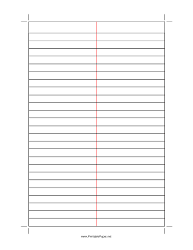 Gregg-ruled Shorthand Paper Paper