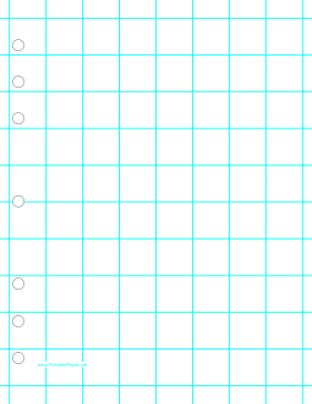 Grid Portrait Letter 1 Per Inch Hole Punch Paper