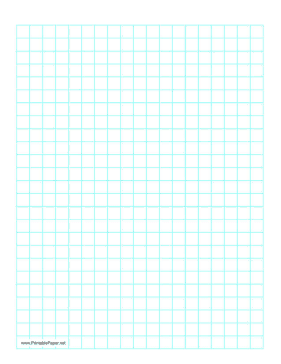 Grid Portrait Letter 1 cm Paper