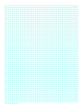Grid Portrait Letter 2 Per cm Paper