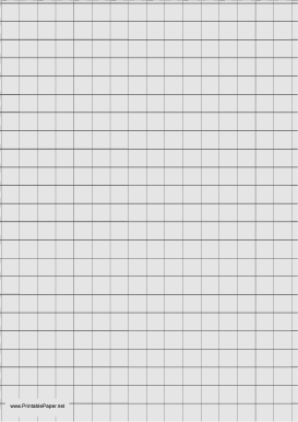 Graph Paper - Light Gray - Half Inch Grid - A4 Paper