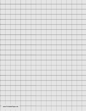 Graph Paper - Light Gray - Half Inch Grid Paper