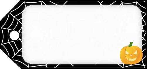 Halloween Jack O Lantern Gift Tags Paper