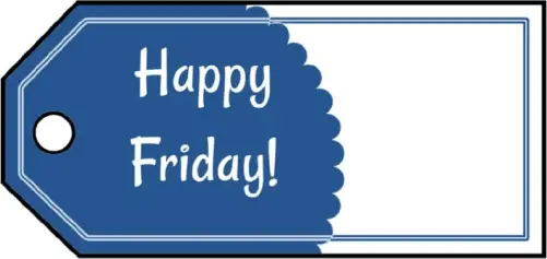 Happy Friday Gift Tags Paper