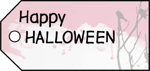 Happy Halloween Gift Tags Paper