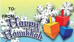 Happy Hanukkah Dreidels Paper