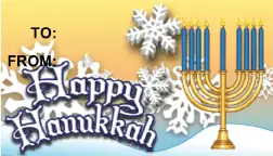 Happy Hanukkah Menorah Paper
