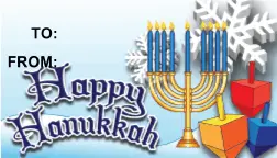 Happy Hanukkah Snowflakes Paper