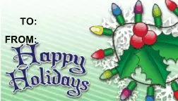 Happy Holidays Holly Paper