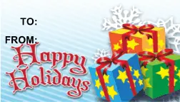 Happy Holidays Presents Paper