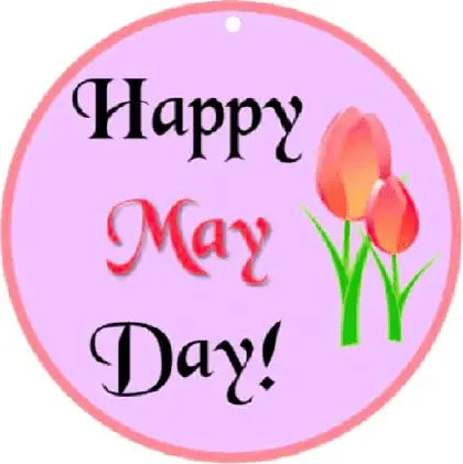 Happy May Day Gift Tags Paper
