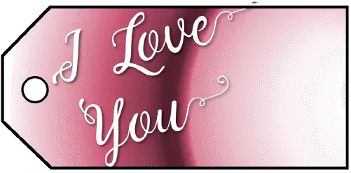 I Love You Gift Tag Paper