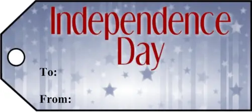 Independence Day Gift Tags Paper