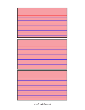 Index Cards 3-by-5 Pink Paper
