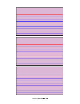 Index Cards 3-by-5 Purple Paper