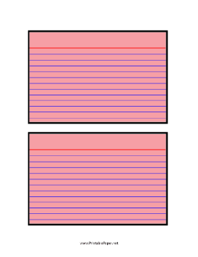 Index Cards 4-by-6 Pink Paper