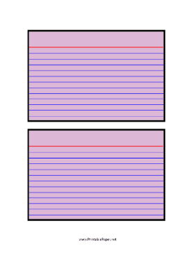 Index Cards 4-by-6 Purple Paper