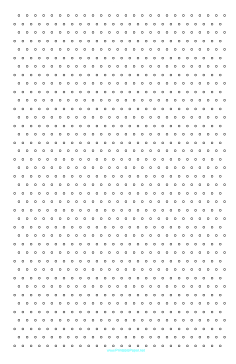 Isometric Circles 1 cm Ledger Paper