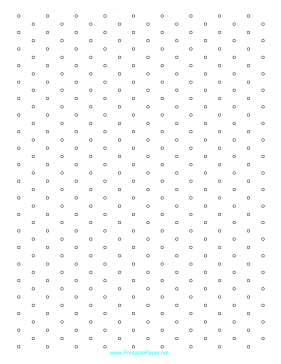 Isometric Circles Half Inch Letter Paper