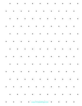 Isometric Dots 2 cm Letter Paper