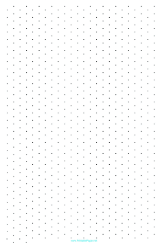 Isometric Dots Half Inch Ledger Paper