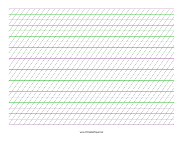 Italic Guide Paper - Landscape Paper