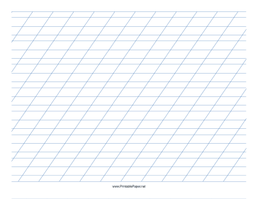 Italic Practice Paper - Landscape Paper