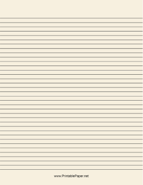 Ivory Lined Paper A4 Paper