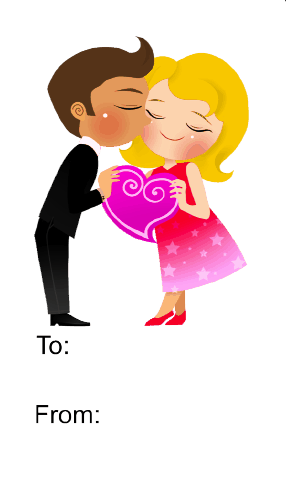 Kisses (white background) Paper