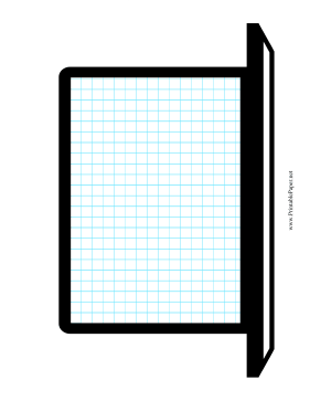 Laptop Wireframe Grid Paper