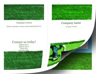 Lawn Brochure-Bifold Paper