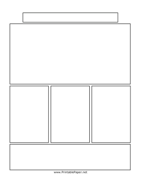 Printable Manga Page With Title