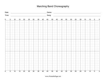 Marching Band Choreography Paper