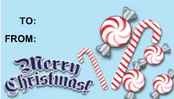 Merry Christmas Candycanes Paper