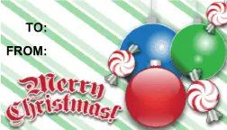 Merry Christmas Ornaments Paper