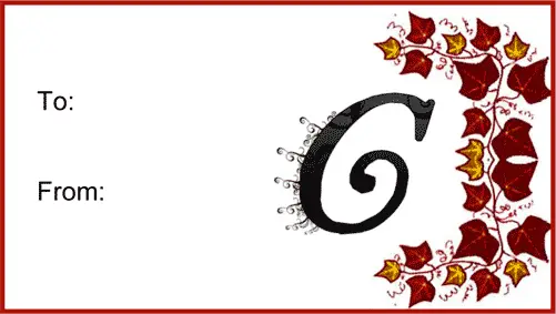 Monogram C Script Paper