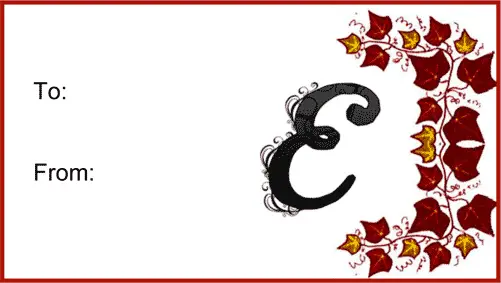 Monogram E Script Paper