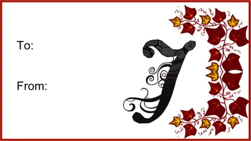 Monogram J Script Paper