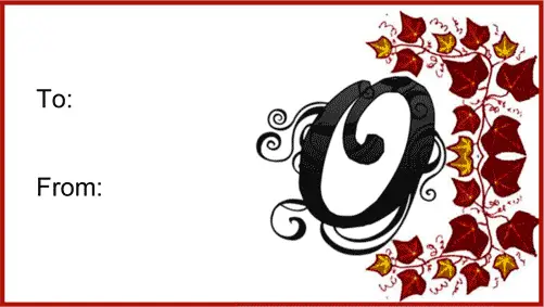 Monogram O Script Paper