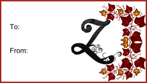 Monogram Z Script Paper