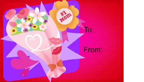 Mothers Day Presents Gift Tag Paper