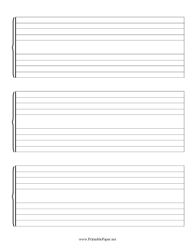 Music Staff Paper-Large Paper