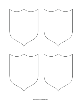 Official Badge Template Paper